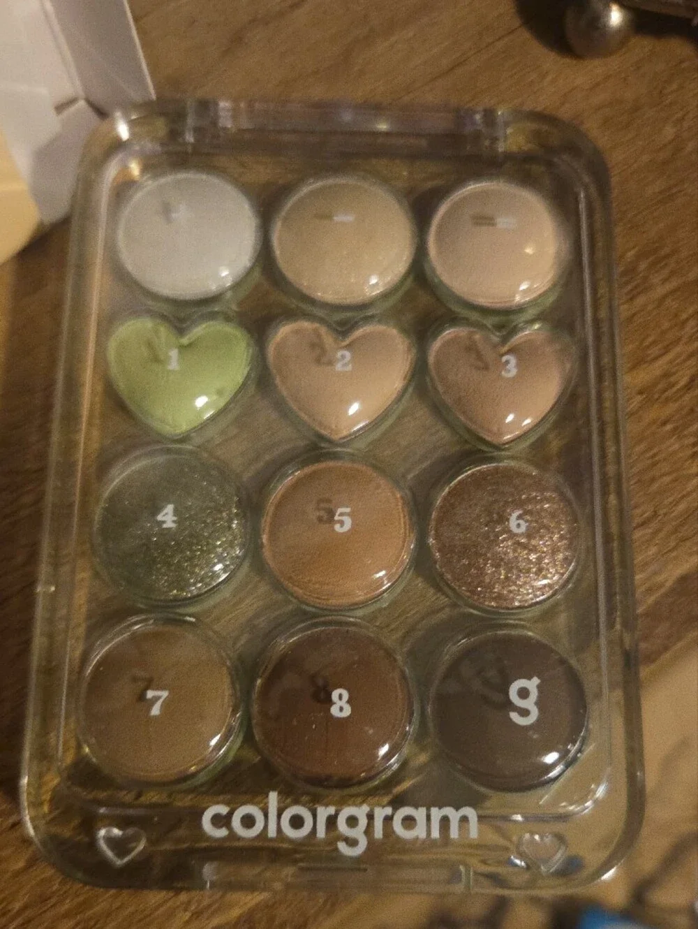 ColorGream Buttercup & Brown Korean Eyeshadow Palette NIB